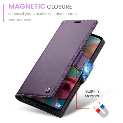 Samsung Galaxy A71 4G Leather Wallet Case - RFID Blocking, Stand Function, Card Slots