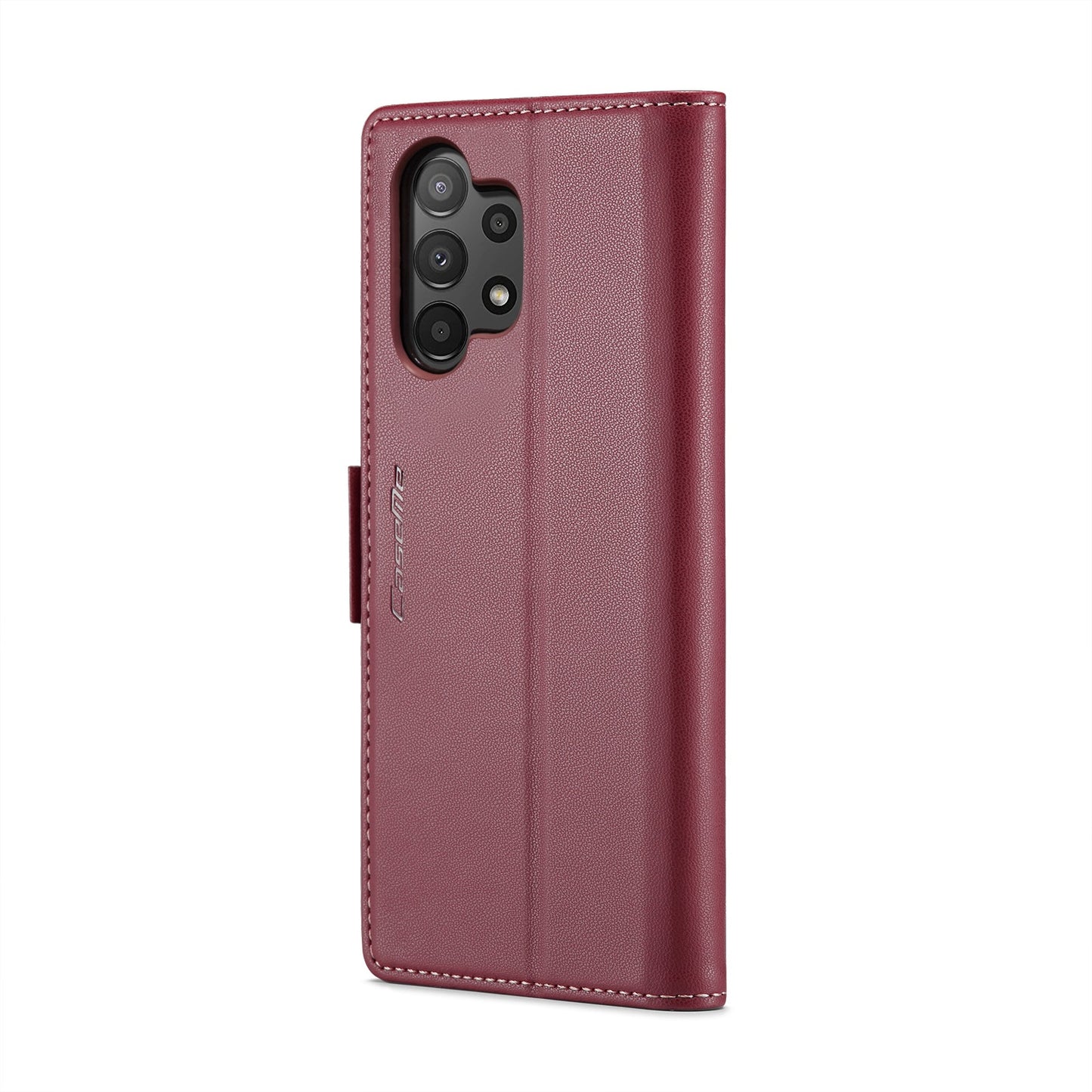 Samsung Galaxy A04 Leather Wallet Case - RFID Blocking, Stand Function, Card Slots
