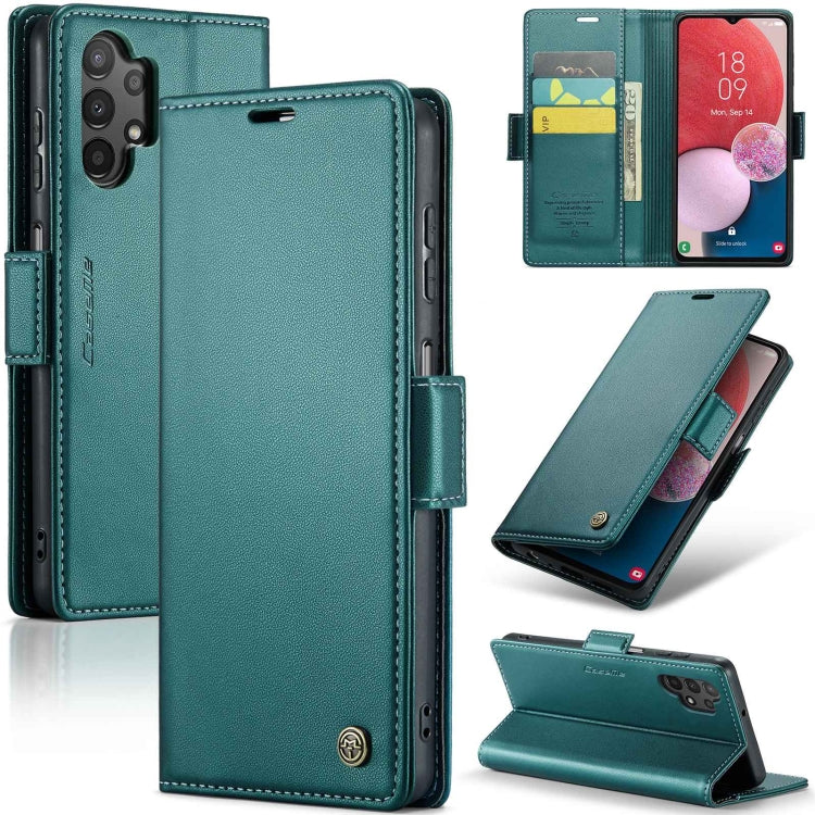 Samsung Galaxy A13 Leather Wallet Case - RFID Blocking, Stand Function, Card Slots