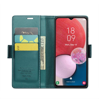 Samsung Galaxy A04 Leather Wallet Case - RFID Blocking, Stand Function, Card Slots