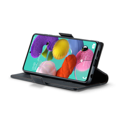 Samsung Galaxy A51 Leather Wallet Case - RFID Blocking, Stand Function, Card Slots