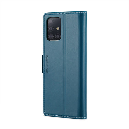 Samsung Galaxy M40s Leather Wallet Case - RFID Blocking, Stand Function, Card Slots