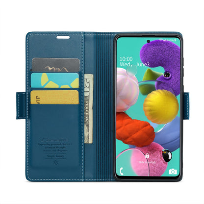 Samsung Galaxy M40s Leather Wallet Case - RFID Blocking, Stand Function, Card Slots
