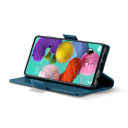 Samsung Galaxy M40s Leather Wallet Case - RFID Blocking, Stand Function, Card Slots