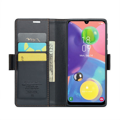 Samsung Galaxy A70/A70s Leather Wallet Case - RFID Blocking, Stand Function, Card Slots