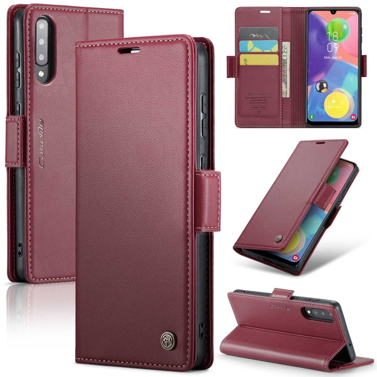 Samsung Galaxy A70/A70s Leather Wallet Case - RFID Blocking, Stand Function, Card Slots