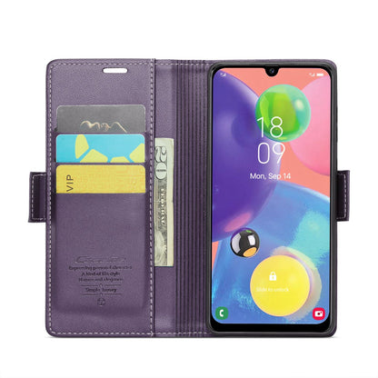 Samsung Galaxy A70/A70s Leather Wallet Case - RFID Blocking, Stand Function, Card Slots