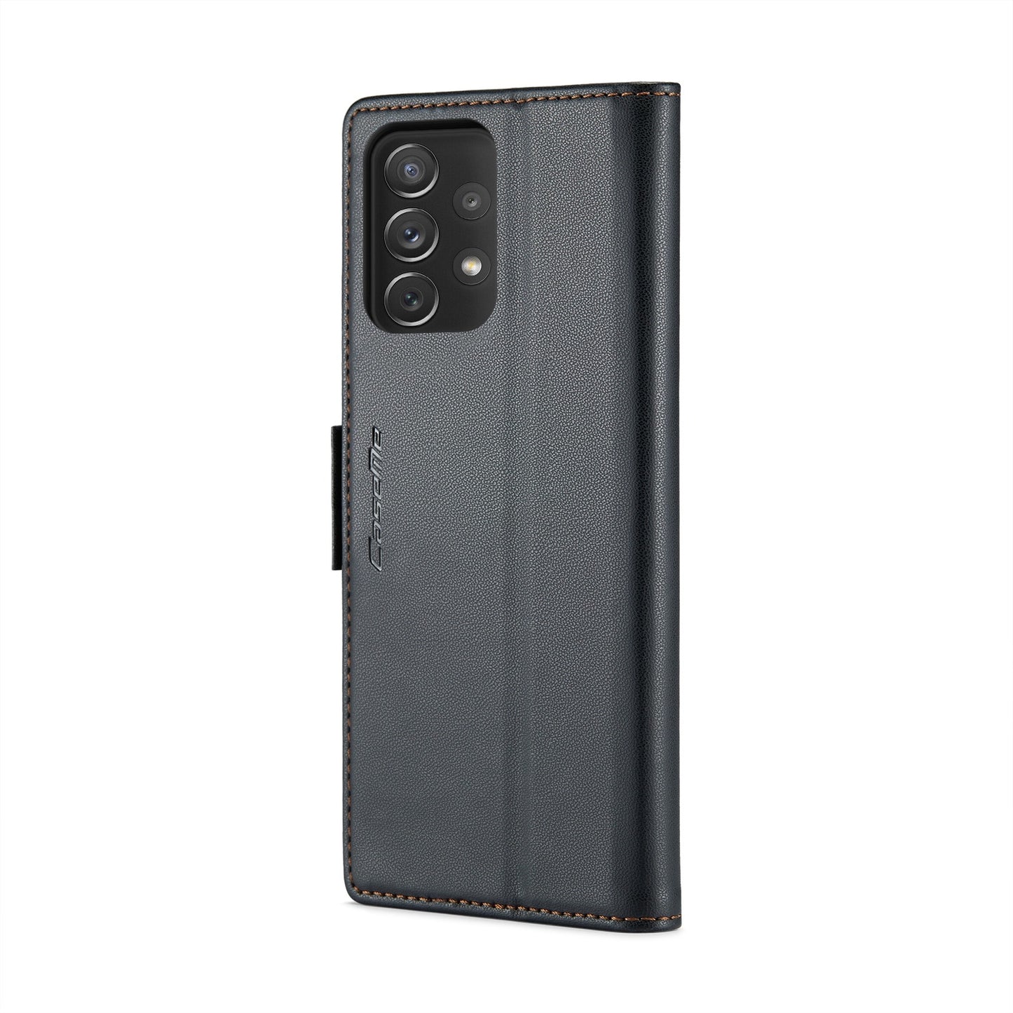 Samsung Galaxy A72 Leather Wallet Case - RFID Blocking, Stand Function, Card Slots