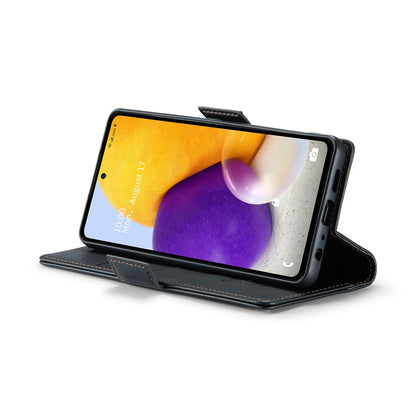 Samsung Galaxy A72 Leather Wallet Case - RFID Blocking, Stand Function, Card Slots