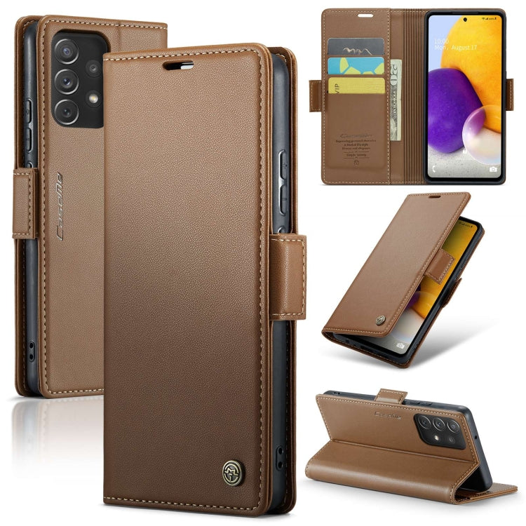 Samsung Galaxy A72 Leather Wallet Case - RFID Blocking, Stand Function, Card Slots