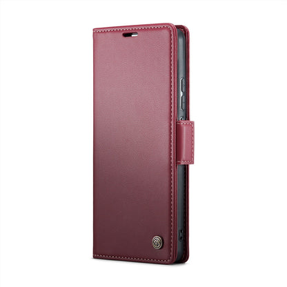 Samsung Galaxy A72 Leather Wallet Case - RFID Blocking, Stand Function, Card Slots
