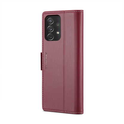 Samsung Galaxy A72 Leather Wallet Case - RFID Blocking, Stand Function, Card Slots