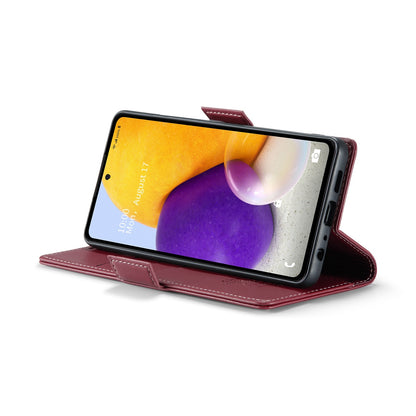 Samsung Galaxy A72 Leather Wallet Case - RFID Blocking, Stand Function, Card Slots