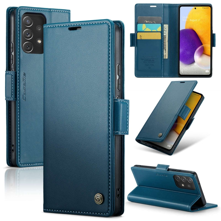 Samsung Galaxy A72 Leather Wallet Case - RFID Blocking, Stand Function, Card Slots