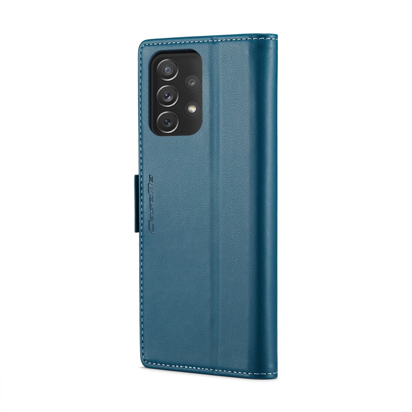 Samsung Galaxy A72 Leather Wallet Case - RFID Blocking, Stand Function, Card Slots