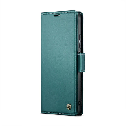 Samsung Galaxy A72 Leather Wallet Case - RFID Blocking, Stand Function, Card Slots