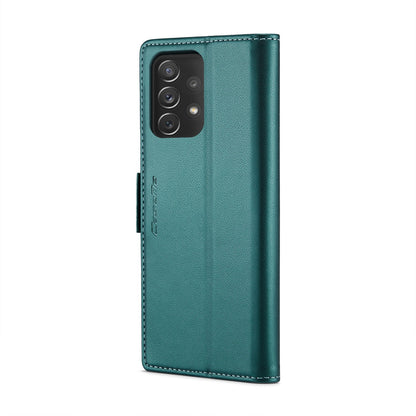 Samsung Galaxy A72 Leather Wallet Case - RFID Blocking, Stand Function, Card Slots