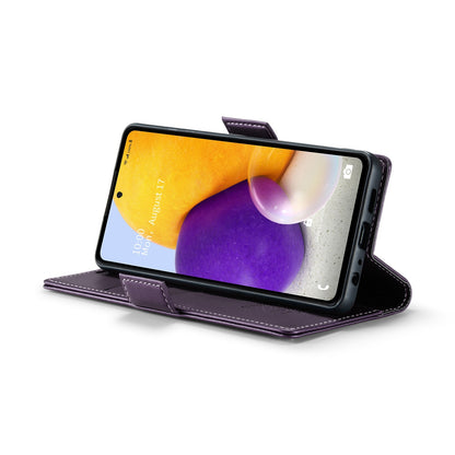 Samsung Galaxy A72 Leather Wallet Case - RFID Blocking, Stand Function, Card Slots