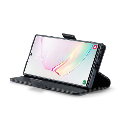 Samsung Galaxy Note10+ Leather Wallet Case - RFID Blocking, Stand Function, Card Slots