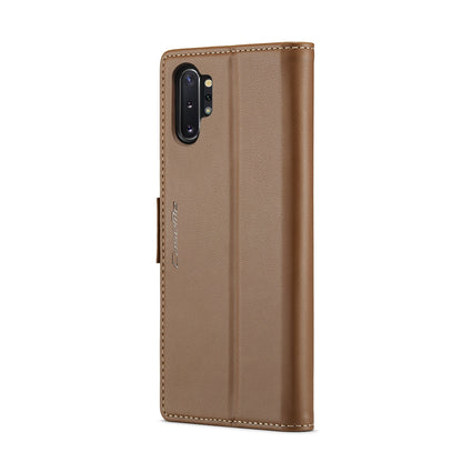 Samsung Galaxy Note10+ Leather Wallet Case - RFID Blocking, Stand Function, Card Slots