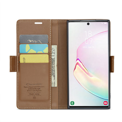 Samsung Galaxy Note10+ Leather Wallet Case - RFID Blocking, Stand Function, Card Slots