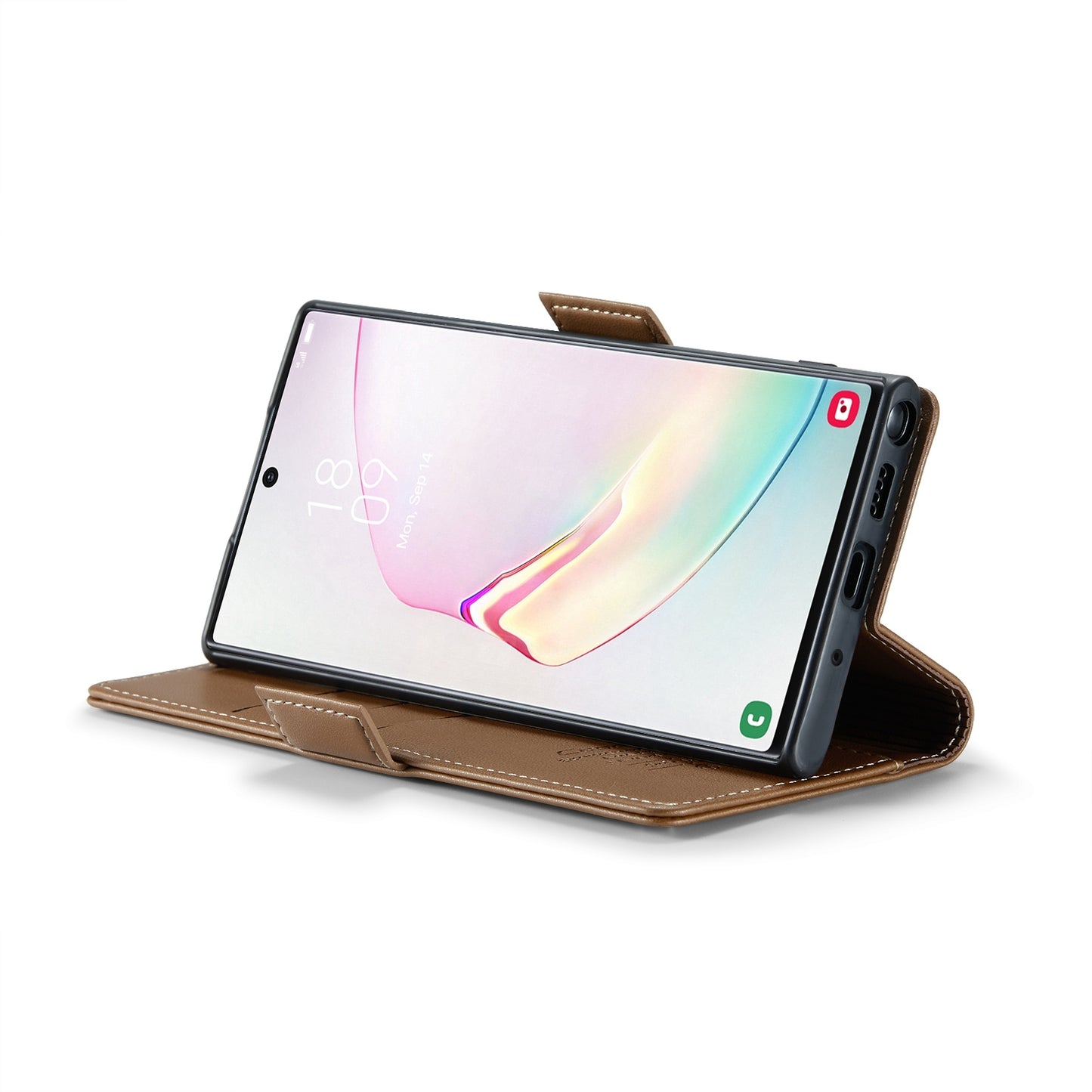 Samsung Galaxy Note10+ Leather Wallet Case - RFID Blocking, Stand Function, Card Slots