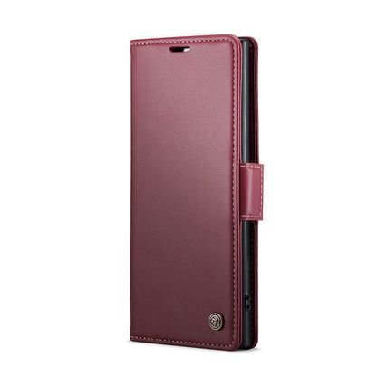 Samsung Galaxy Note10+ Leather Wallet Case - RFID Blocking, Stand Function, Card Slots