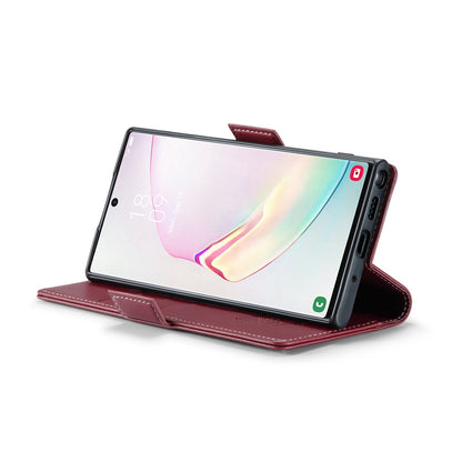 Samsung Galaxy Note10+ Leather Wallet Case - RFID Blocking, Stand Function, Card Slots