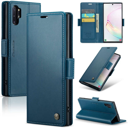 Samsung Galaxy Note10+ Leather Wallet Case - RFID Blocking, Stand Function, Card Slots