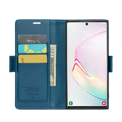 Samsung Galaxy Note10+ Leather Wallet Case - RFID Blocking, Stand Function, Card Slots