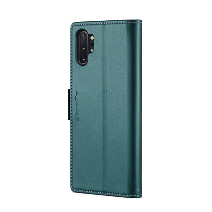 Samsung Galaxy Note10+ Leather Wallet Case - RFID Blocking, Stand Function, Card Slots