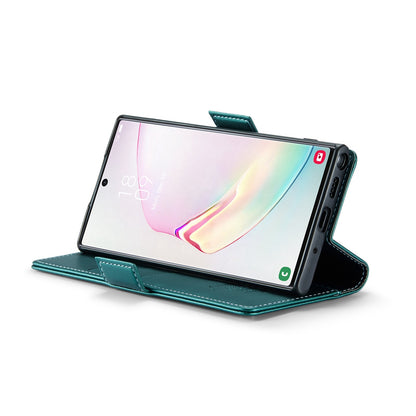 Samsung Galaxy Note10+ Leather Wallet Case - RFID Blocking, Stand Function, Card Slots