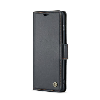 Samsung Galaxy S10 Leather Wallet Case - RFID Blocking, Stand Function, Card Slots