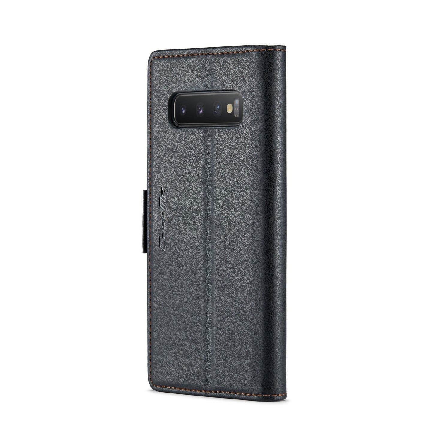 Samsung Galaxy S10 Leather Wallet Case - RFID Blocking, Stand Function, Card Slots
