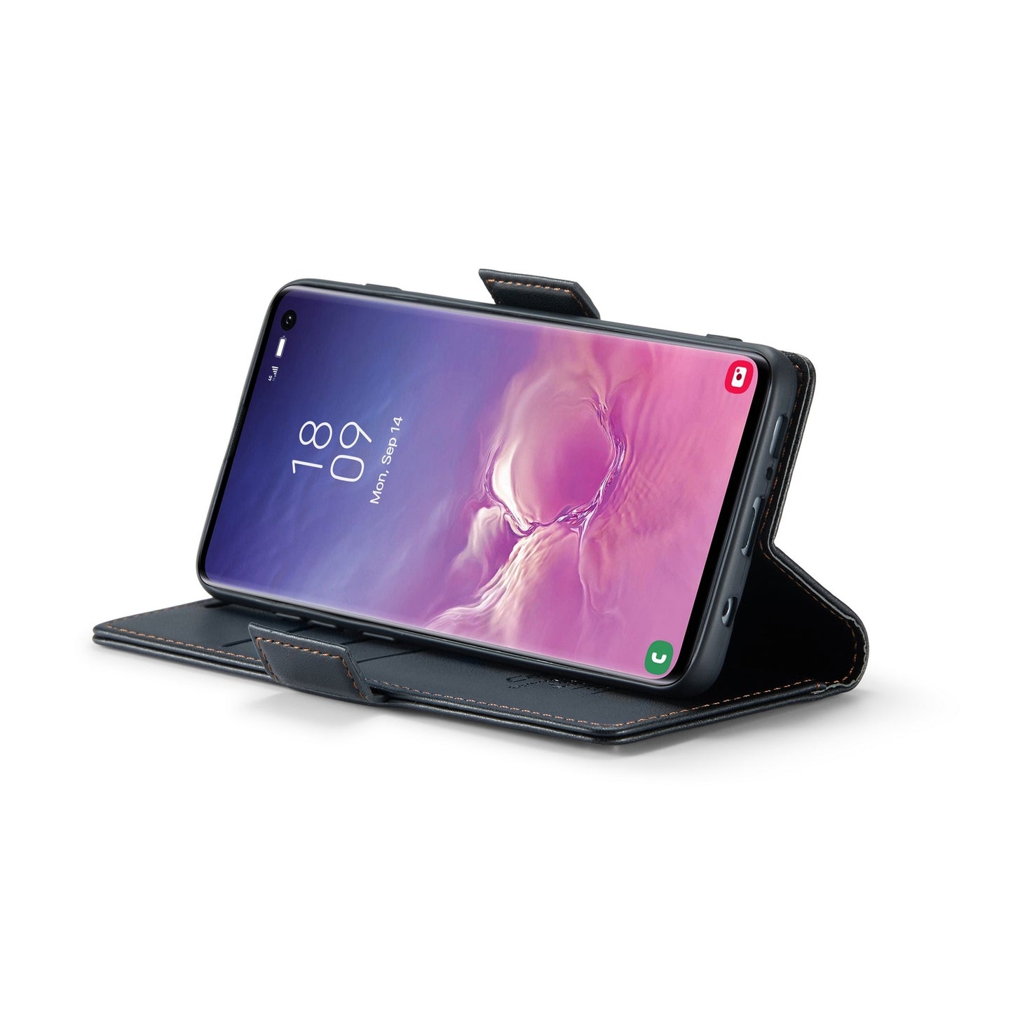 Samsung Galaxy S10 Leather Wallet Case - RFID Blocking, Stand Function, Card Slots