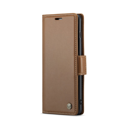 Samsung Galaxy S10 Leather Wallet Case - RFID Blocking, Stand Function, Card Slots