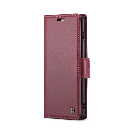 Samsung Galaxy S10 Leather Wallet Case - RFID Blocking, Stand Function, Card Slots
