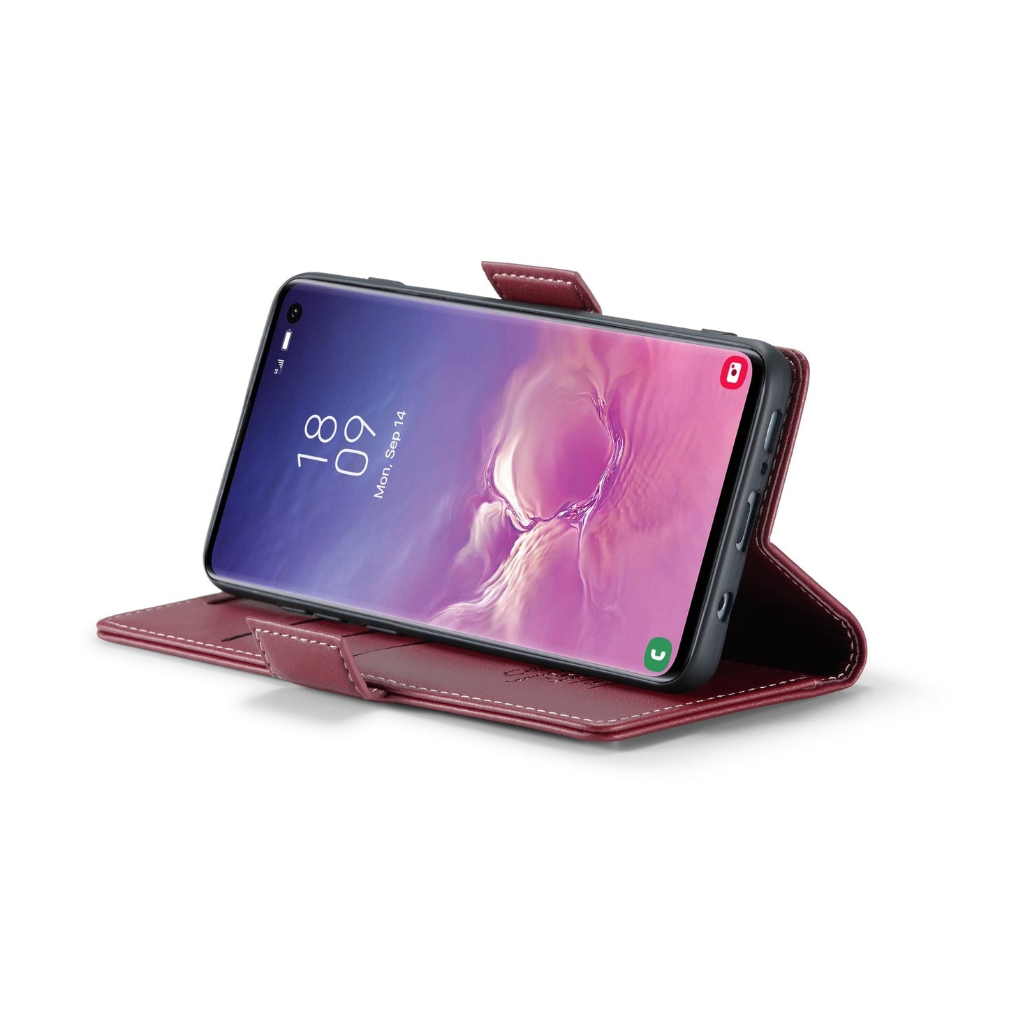 Samsung Galaxy S10 Leather Wallet Case - RFID Blocking, Stand Function, Card Slots
