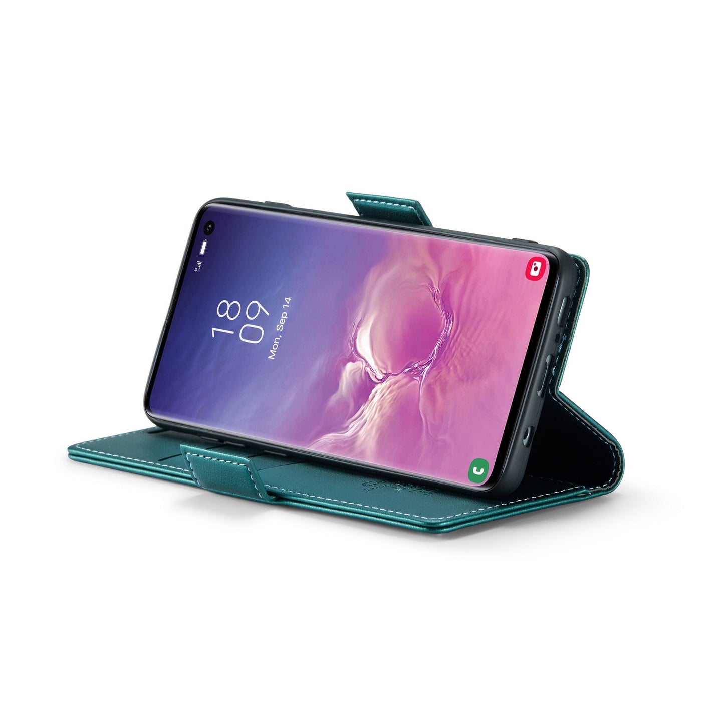 Samsung Galaxy S10 Leather Wallet Case - RFID Blocking, Stand Function, Card Slots