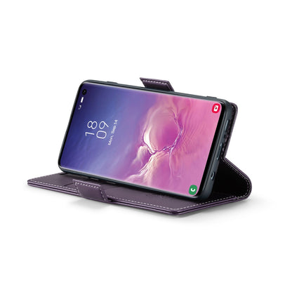 Samsung Galaxy S10 Leather Wallet Case - RFID Blocking, Stand Function, Card Slots