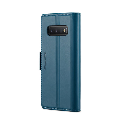 Samsung Galaxy S10+ Leather Wallet Case - RFID Blocking, Stand Function, Card Slots