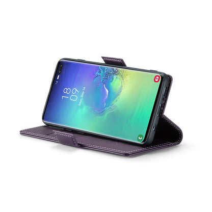 Samsung Galaxy S10+ Leather Wallet Case - RFID Blocking, Stand Function, Card Slots