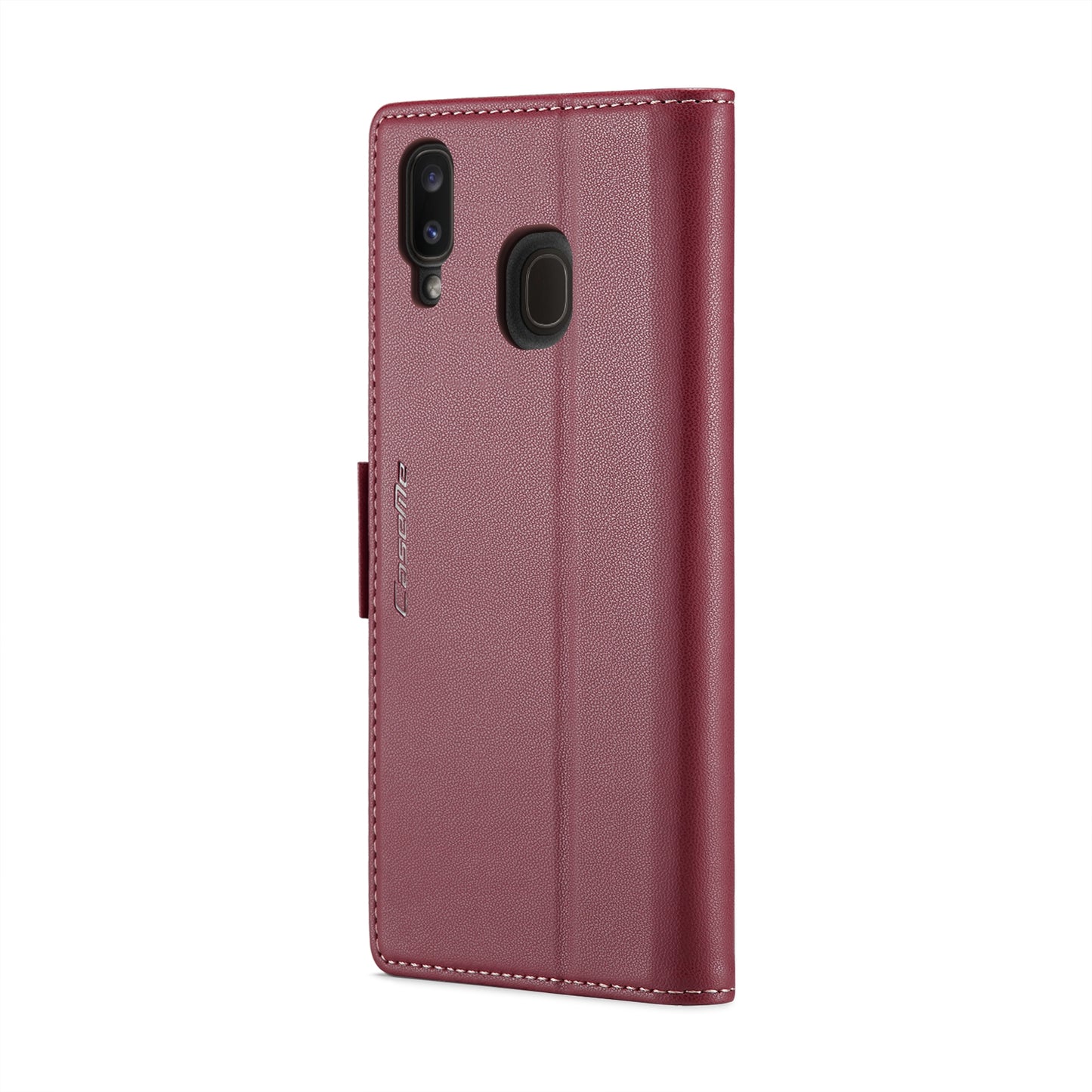Samsung Galaxy A30 Leather Wallet Case - RFID Blocking, Stand Function, Card Slots