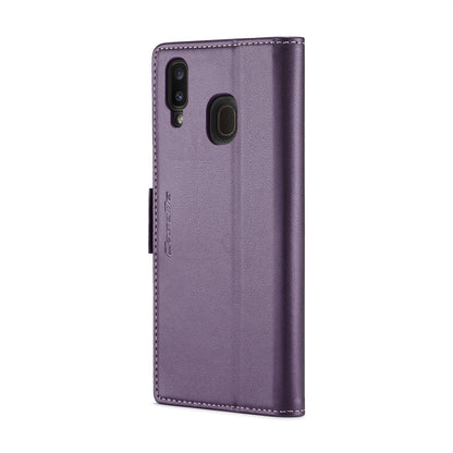Samsung Galaxy M10s Leather Wallet Case - RFID Blocking, Stand Function, Card Slots