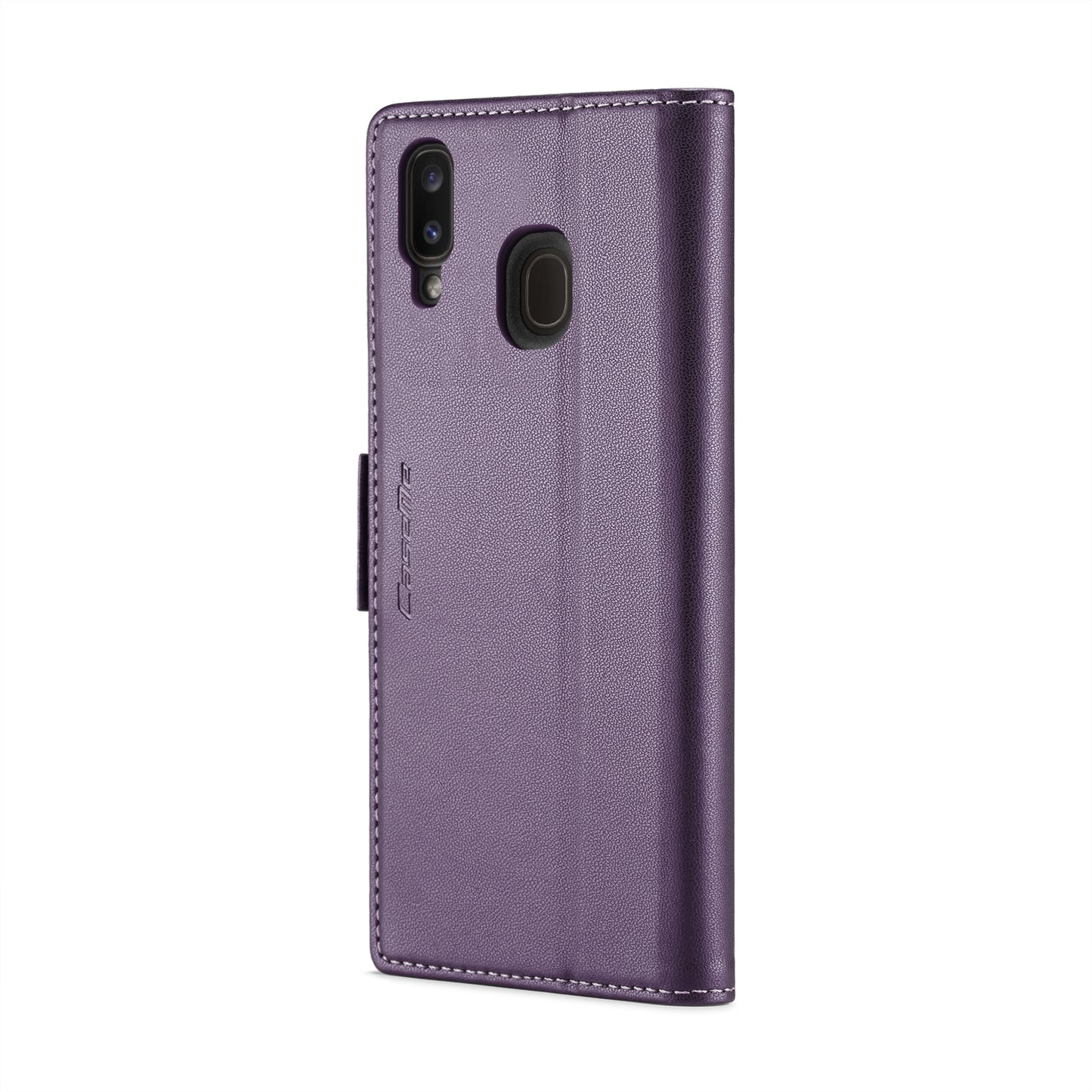 Samsung Galaxy A30 Leather Wallet Case - RFID Blocking, Stand Function, Card Slots