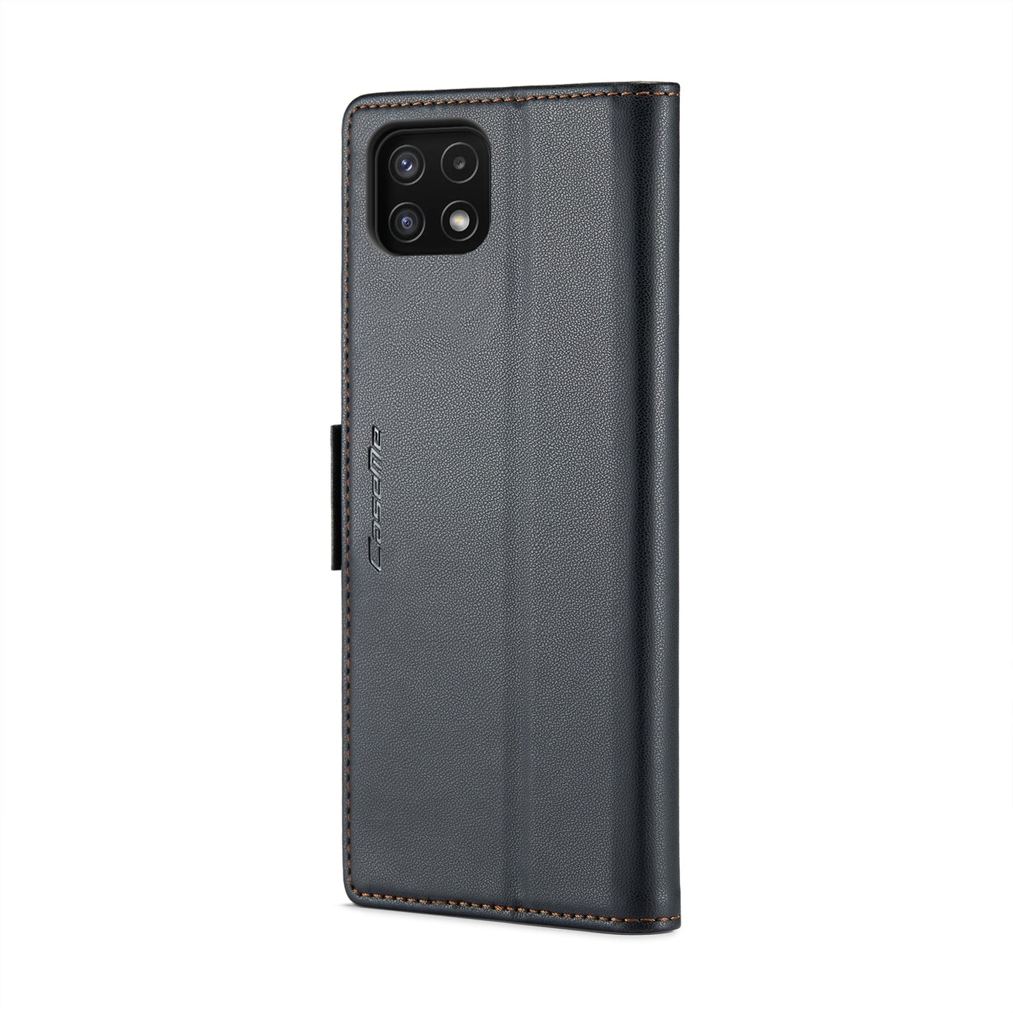 Samsung Galaxy A22 5G Leather Wallet Case - RFID Blocking, Stand Function, Card Slots