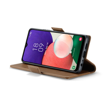 Samsung Galaxy A22 5G Leather Wallet Case - RFID Blocking, Stand Function, Card Slots