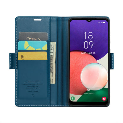 Samsung Galaxy A22 5G Leather Wallet Case - RFID Blocking, Stand Function, Card Slots
