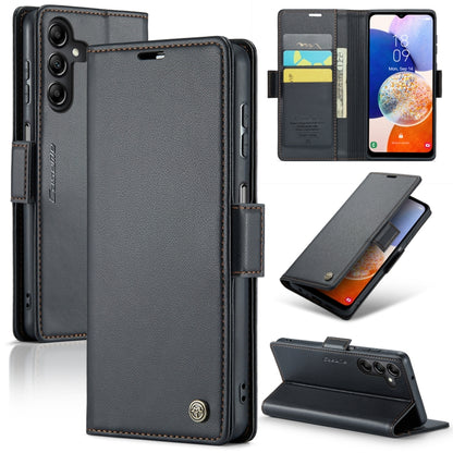 Samsung Galaxy A14 4G/5G Leather Wallet Case - RFID Blocking, Stand Function, Card Slots