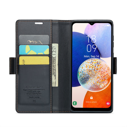 Samsung Galaxy A14 4G/5G Leather Wallet Case - RFID Blocking, Stand Function, Card Slots